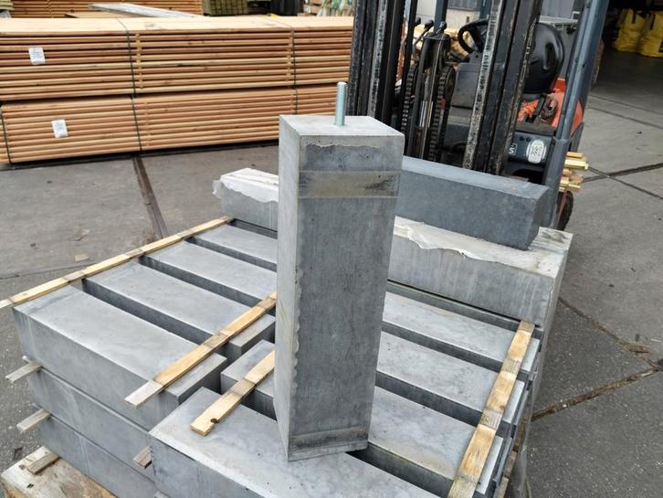 betonpoeren 15 x 15 lengte 58 cm., Tuin en Terras, Overkappingen, Nieuw, Ophalen