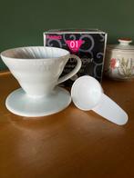 Hario V60 01 Keramische Koffie Dripper, Ophalen of Verzenden, Zo goed als nieuw
