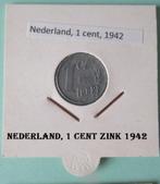 Nederland, 1 cent zink 1942, nr. 13, Postzegels en Munten, Munten | Nederland, Koningin Wilhelmina, Ophalen of Verzenden, Losse munt