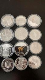 Diverse zilveren munten 10 euro en 1 1/2 euro, Postzegels en Munten, Edelmetalen en Baren, Ophalen of Verzenden, Zilver