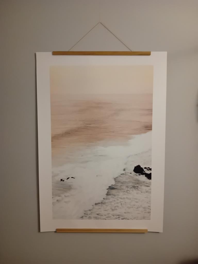Poster met houten lijst 70x100cm, Huis en Inrichting, Woonaccessoires | Schilderijen, Tekeningen en Foto's, Ophalen, Zo goed als nieuw