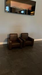 Leren kinderstoel, Huis en Inrichting, Fauteuils, Ophalen, Minder dan 75 cm, Leer, Zo goed als nieuw