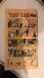 Ten-ten kuifje oud uit de krant collectoritem, 1940 tot 1960, Krant, Ophalen of Verzenden
