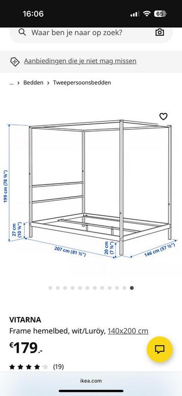 Ikea bed Vitarna 140x200 - afbeelding 4