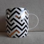 Koffie mok beker wit zwart goud - één stuks -, Huis en Inrichting, Keuken | Servies, Ophalen of Verzenden, Porselein, Overige stijlen