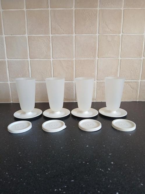 Tupperware ijscoupes, Huis en Inrichting, Keuken | Tupperware, Zo goed als nieuw, Wit, Ophalen of Verzenden