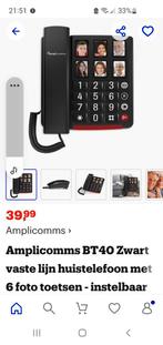 Telefoon met grote toetsen en 6 toesten met foto's, Ophalen, Gebruikt, 1 handset