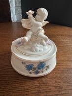Muziekdoosje porselein met engel, Ophalen of Verzenden