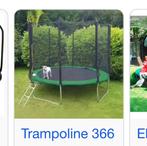 Trampoline 360 cm met net, Gebruikt, Ophalen of Verzenden