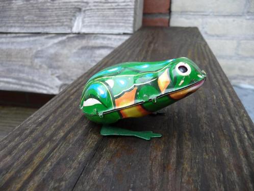 Nette kikker, aparte uitvoering van blik., Antiek en Kunst, Antiek | Speelgoed, Ophalen of Verzenden
