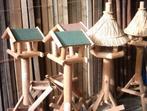 Vogel voederhuisjes op standaard geimpregneerd., Ophalen, Nieuw, Hout