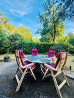 Hartman Prestige Tuinset 5 standenstoelen, tafel & kussens, Tuin en Terras, Ophalen, Zo goed als nieuw, Kunststof, Verstelbaar