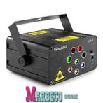 Acrux Quatro R/G Laser, RGBW LED`s, Afstandsbediening, Sound