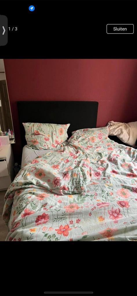 Boxspring bed dekbed dekbed hoes Froze gordijnen alles 70 eu, Huis en Inrichting, Slaapkamer | Boxsprings, Zo goed als nieuw, Ophalen of Verzenden