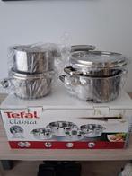 Tefal induction Pannenset., Huis en Inrichting, Ophalen, Zo goed als nieuw, Rvs, Pannenset
