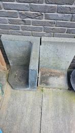 1 x hoekelement, 1 x l element beton antraciet 60x40x40, Tuin en Terras, Ophalen of Verzenden, Zo goed als nieuw