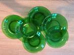 Vintage 6 groene Vereco soep/pasta/diepe borden 20.5 cm, Huis en Inrichting, Keuken | Servies, Ophalen of Verzenden, Bord(en)