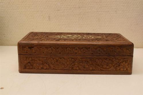 Houten sigaren Sigaren Doosje 44031, Huis en Inrichting, Woonaccessoires | Kisten, Gebruikt, Minder dan 50 cm, Minder dan 50 cm
