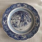 Wandbord Delfts Blauw " Herfst ", Antiek en Kunst, Antiek | Wandborden en Tegels, Ophalen
