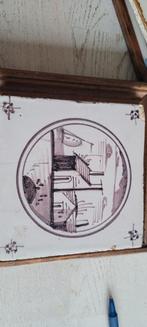 Delfsblauwe Tegel met Molen, Ophalen of Verzenden