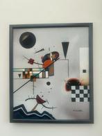Abstract Kunstwerk B. Williams - 55x63cm Incl. Lijst, Antiek en Kunst, Ophalen