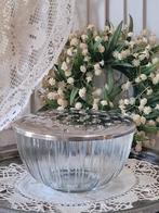 Vintage boemen steker, rozenbowl - CharmantGoed -, Antiek en Kunst, Antiek | Glas en Kristal, Ophalen of Verzenden