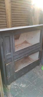 Dubbel konijnenhok met uitneembaar onderhok, Ophalen, Cavia, 90 cm of meer, Hok