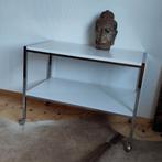 Vintage bijzettafel / lectuurtafel, Huis en Inrichting, Tafels | Sidetables, Gebruikt, 50 tot 100 cm, Vintage, Ophalen of Verzenden