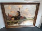 OUD CA 1925 OLIEVERF OP PANEEL 42X51 CM MOOIE STAAT, Verzenden