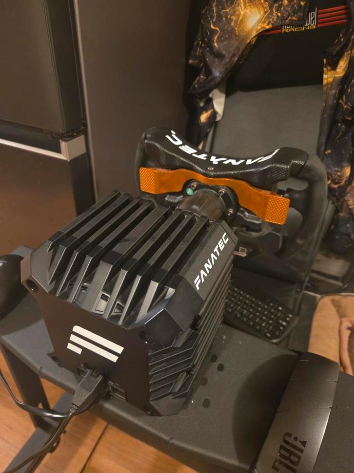 Fanatec set: Base, McLaren stuur, V3 pedalen, Computers en Software, Joysticks, Gebruikt, Ophalen of Verzenden