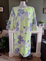 Kyra & Ko gevoerde lime blauw wit jurk M 40 in nieuwstaat, Kleding | Dames, Jurken, Maat 38/40 (M), Overige kleuren, Verzenden