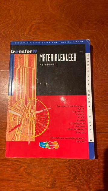 Materialenleer Kernboek 1 beschikbaar voor biedingen