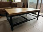 Massief Eiken/Staal Salontafel - Gerard Keune, Ophalen, Gebruikt, 100 tot 150 cm, Eikenhout