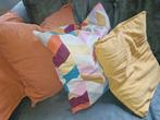 3 kussens & 1 kussensloop, Huis en Inrichting, Woonaccessoires | Kussens, Ophalen of Verzenden, Gebruikt, Vierkant