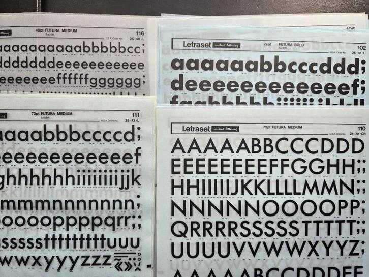 Wrijfletters - transfer sheets - vele soorten en maten, Hobby en Vrije tijd, Tekenen, Zo goed als nieuw, Overige typen, Ophalen of Verzenden