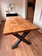 Mango houten eettafel met 6x eetkamerstoelen OOK LOS TE KOOP, Huis en Inrichting, Complete eetkamers, Ophalen, Zo goed als nieuw