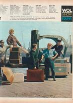 Retro reclame 1963 Scheepjeswol Rotterdam haven Rijnvaart, Verzamelen, Verzenden, Overige typen