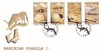 Namibië Dieren Fossielen FDC (904), Postzegels en Munten, Dier of Natuur, Verzenden, Gestempeld