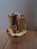 Trompetvaas Daan Kromhout - Goud kleurig., Overige kleuren, Aardewerk of Porselein, Ophalen of Verzenden, Zo goed als nieuw