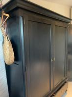 Te Koop mooie massief houten kleding/linnenkast, Gebruikt, 200 cm of meer, 150 tot 200 cm, Eikenhout