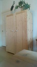 kledingkast van echt hout, 50 tot 100 cm, Nieuw, Grenenhout, Modern scandinavisch
