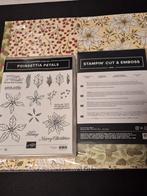 Stampin up Poinsettia Petals stempels en Dies en papier, Ophalen of Verzenden, Gebruikt, Clearstamp
