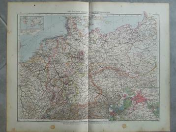 31-32/ Duits rijk overzicht van staten + Berlijn litho 1899 beschikbaar voor biedingen