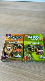 2 kwartetten wildlife en dino, Ophalen of Verzenden, Zo goed als nieuw, Kwartet(ten)