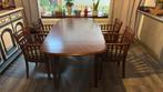Eettafel de luxe  met 4 gestoffeerde stoelen, Huis en Inrichting, Tafels | Eettafels, Gebruikt, 50 tot 100 cm, 150 tot 200 cm