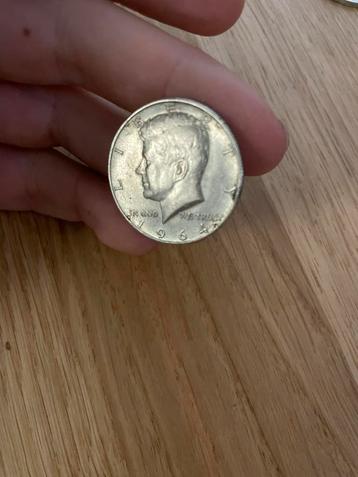 1964 Kennedy Halve Dollar - Zilver 90% zilver beschikbaar voor biedingen