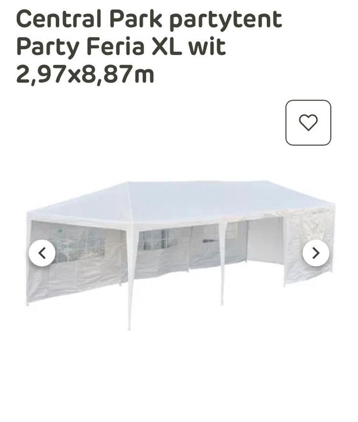 Party tent 1x gebruikt, Tuin en Terras, Partytenten, Zo goed als nieuw, Partytent, 2 meter of meer, 8 meter of meer, Minder dan 4 meter