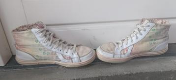 gedragen Bjorn Borg halfhoge sneakers wit leder + kleur 40 beschikbaar voor biedingen