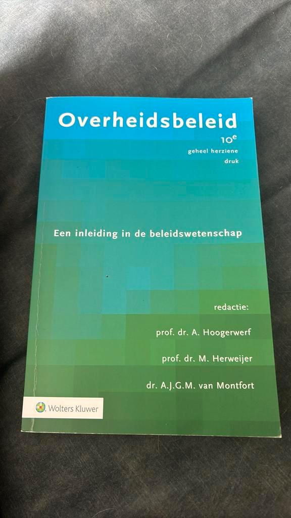 Overheidsbeleid, Boeken, Wetenschap, Zo goed als nieuw, Sociale wetenschap, Ophalen of Verzenden