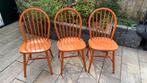 3 vintage spijlenstoelen, Ophalen, Zo goed als nieuw, Overige kleuren